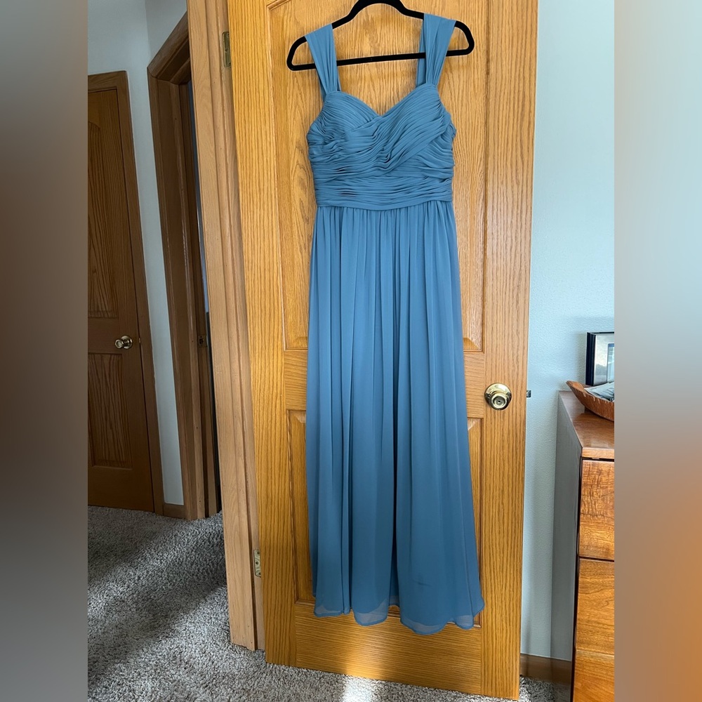 Adair Zapheira Twilight A-Line Ruched Chiffon Dress size 10